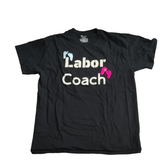 Gildan Labor Coach Women size Large black TShirts - Picture 1 of 10